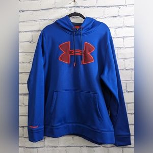 Under Armour Storm 1 Loose ColdGear Blue Pullover Hoodie Men's Size Large